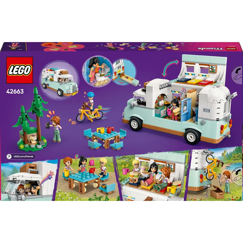 Уцінка. Конструктор LEGO Friends Пригоди на фургоні дружби 778 деталей (42663) - фото 2