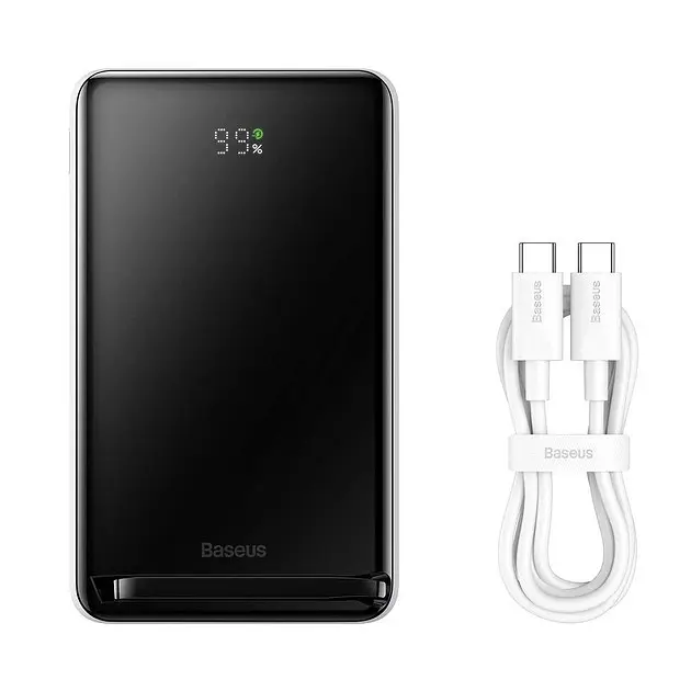Зовнішній акумулятор Magsafe Baseus Magnetic Bracket Wireless 10000 mAh 20W PPCX000204 рожевий - фото 3