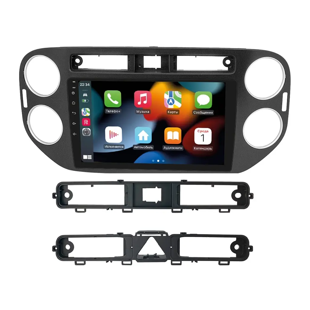 Штатна магнітола Volkswagen Tiguan 2011-2016 Black Cyclone C9-013 4x64 DSP 4G Cyclone (НФ-00007176)