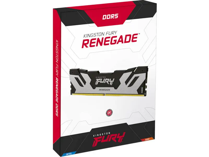 Пам'ять для настільних комп'ютерів Kingston FURY 96 GB (2x48GB) DDR5 6400 MHz Renegade Silver (KF564C32RSK2-96) - фото 5