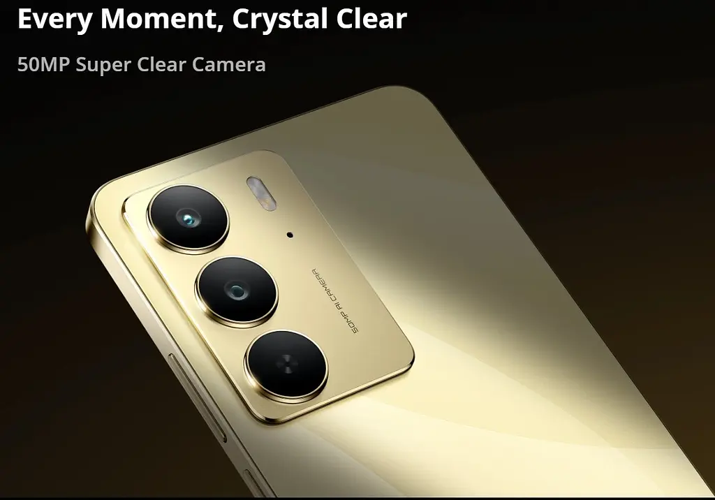 Смартфон Realme C75 8/256Gb Lightning Gold (золотистий) - фото 7