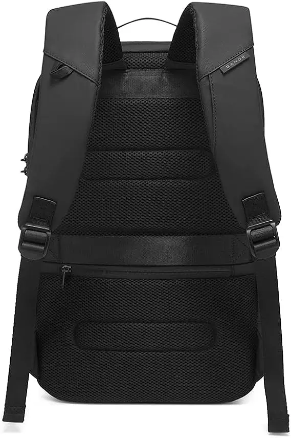 Рюкзак міський Bange BG-7225 20л ранець з відсіком для ноутбука до 15.6'' USB-роз'єм та замком Black (19375) - фото 4