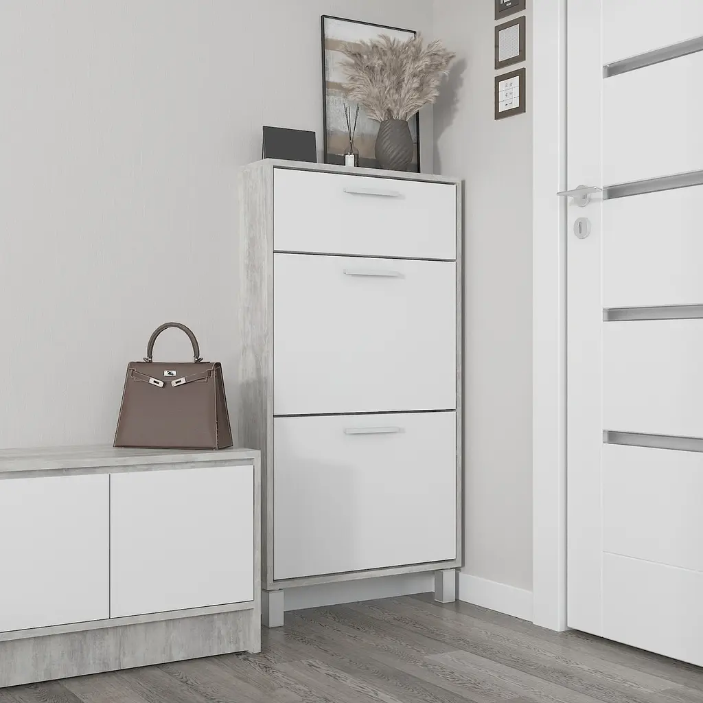 Полиця для взуття Flamecame підлогова на 3 шухляди з ДСП F-159 - фото 5