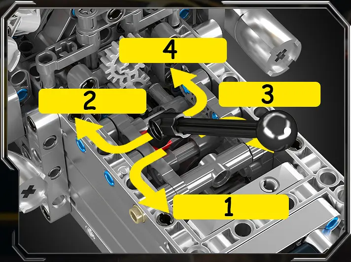 Конструктор двигун Mould King Lambo V12 моторизований для дітей та дорослих мотор 1260 деталей - фото 7
