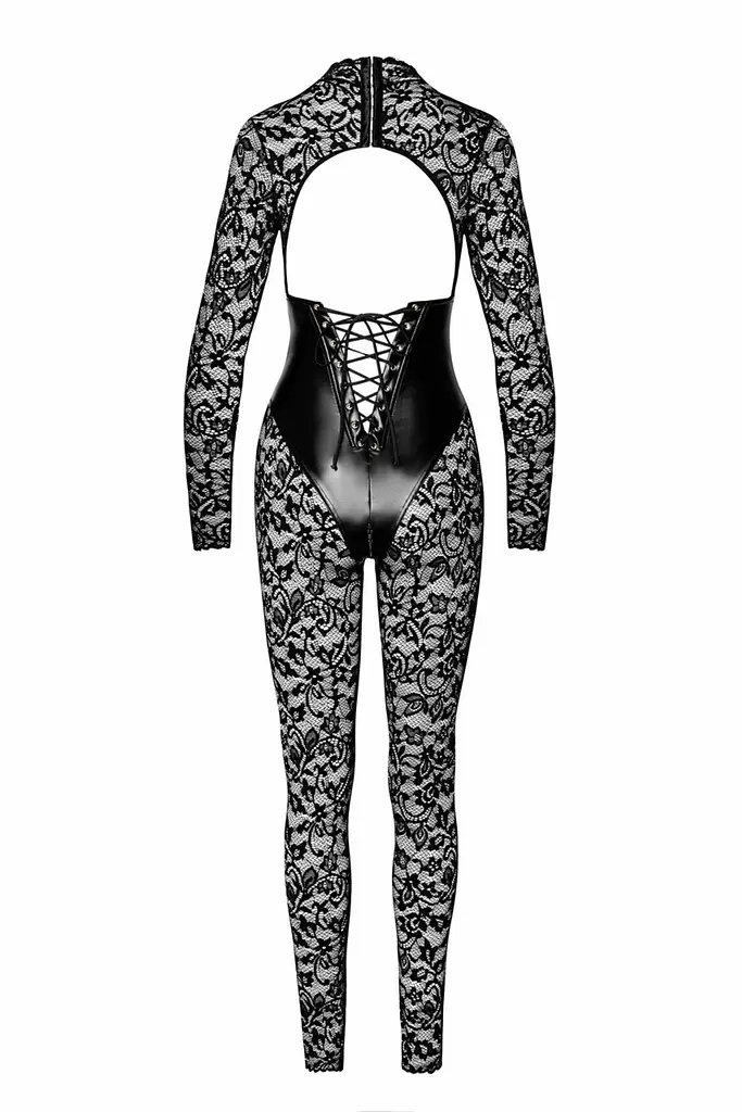 Комбінезон Noir Handmade F299 Enigma, S, мереживо, довгий рукав, імітація корсета, доступ - фото 6