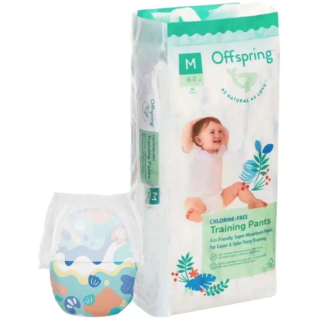 Підгузки-трусики Offspring Aquatic M (6-11 кг) 42 шт. (DP-OI-FAP-M42P-AQT) - фото 2
