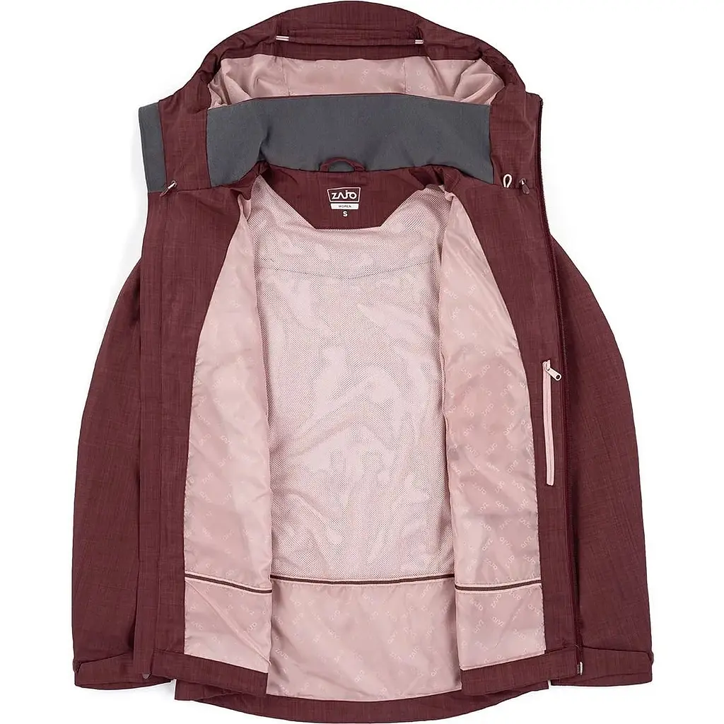 Куртка Zajo Arosa W Jkt Burgundy S (ZA-3044071) - фото 4
