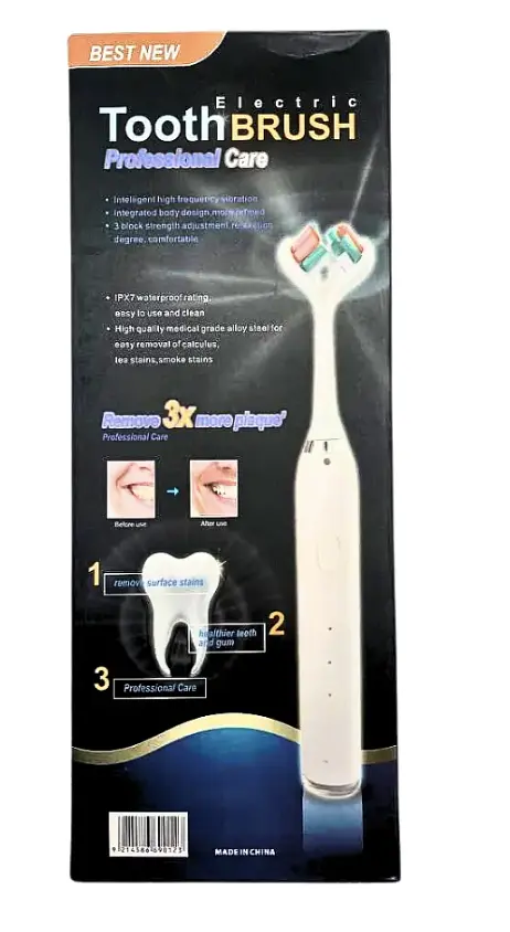 Акумуляторна зубна щітка Electric Toothbrush Best New з подвійною головкою ∙ Ефективна зубна щітка Electric Toothbrush - фото 6