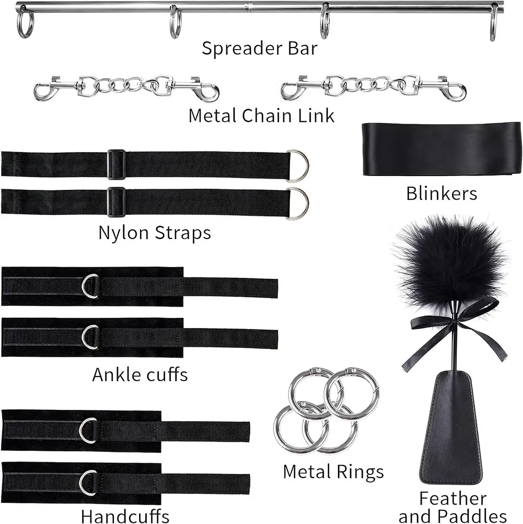 БДСМ-набір LOCKINK YEAHWOW Door Swing Leg Spreader Bondage set SX2847 104349 - фото 6