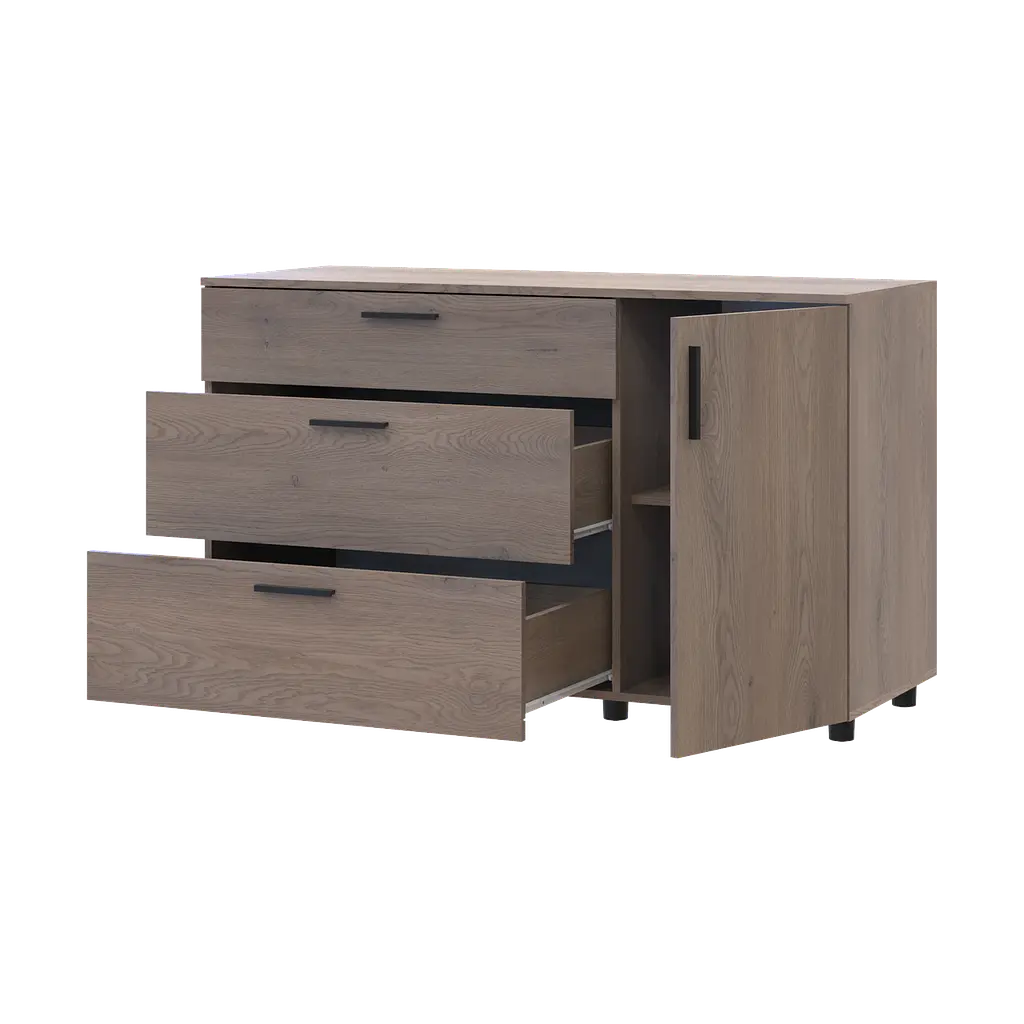 Комод Doros Торн Кремона Канноло 3Ш/1Д 135х51.6х80 (41510177) - фото 4