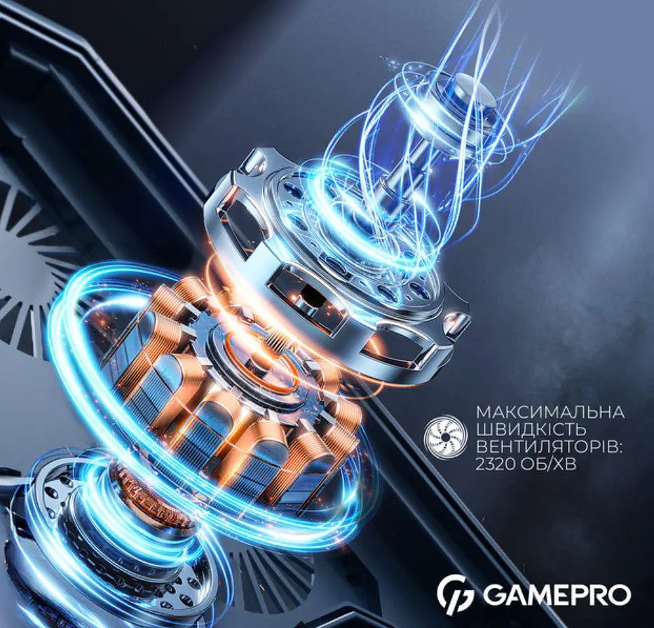 Охолоджувальна підставка для ноутбука до 17,3 дюймів GamePro GPCP-795 RGB 2xUSB 8xfans - фото 12