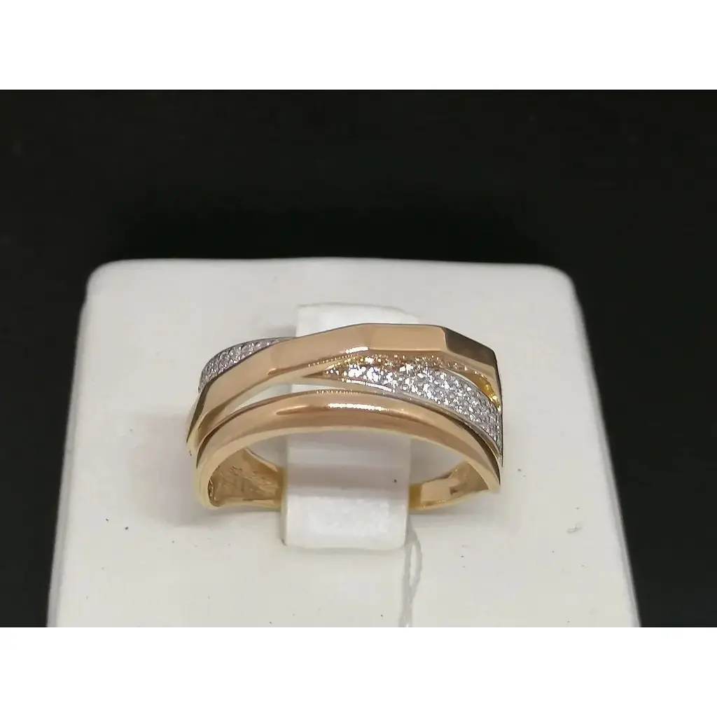 Золотое кольцо Империя золота с фианитами. КВ1204И 16,5 - фото 3