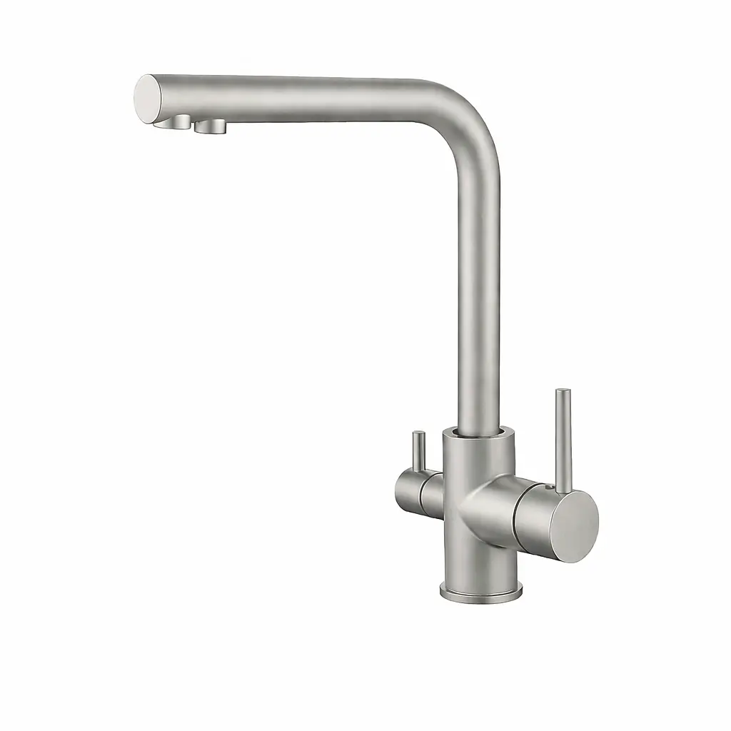 Змішувач для кухні на дві води VBI Gemini nickel VBI-055001NI