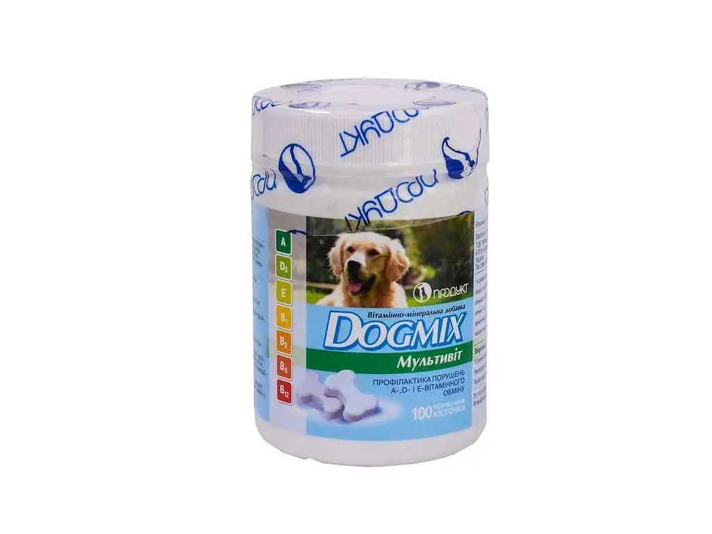 Вітаміни Продукт мінеральна добавка DOGMIX Мультивіт 100табл - фото 3