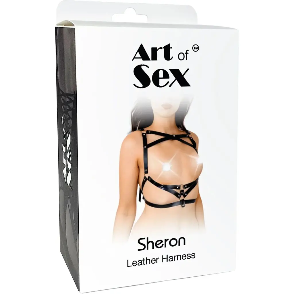 Портупея жіноча шкіряна Art of Sex - LeaTher SHeron XS-M, чорна - фото 5