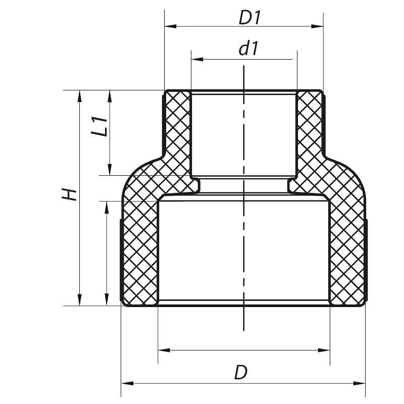 Муфта редукційна ВВ Koer 75x40 PPR K0208.Pro KP2573 - фото 2