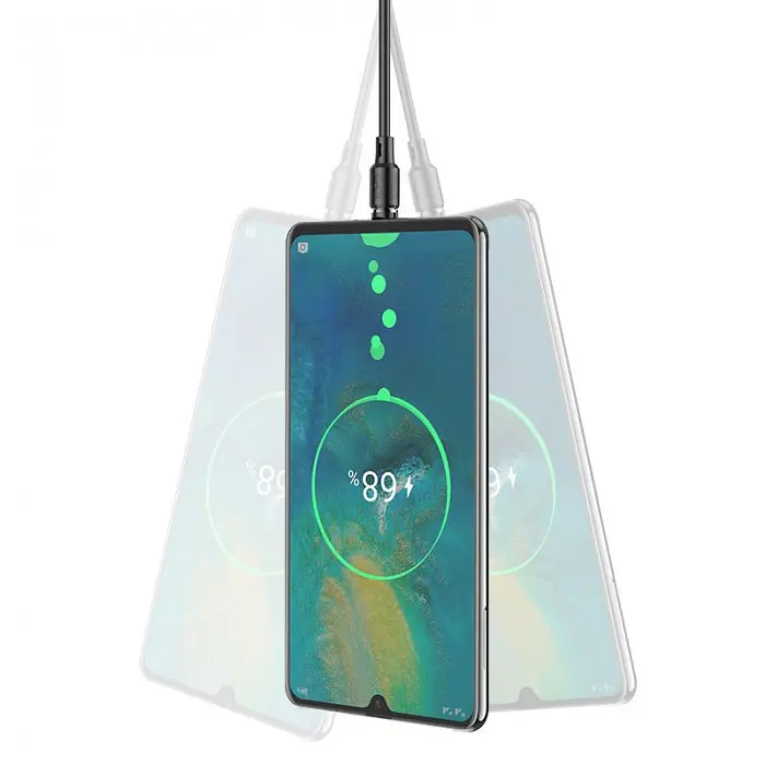 Магнітний кабель USB HOCO для зарядки чорний - фото 6