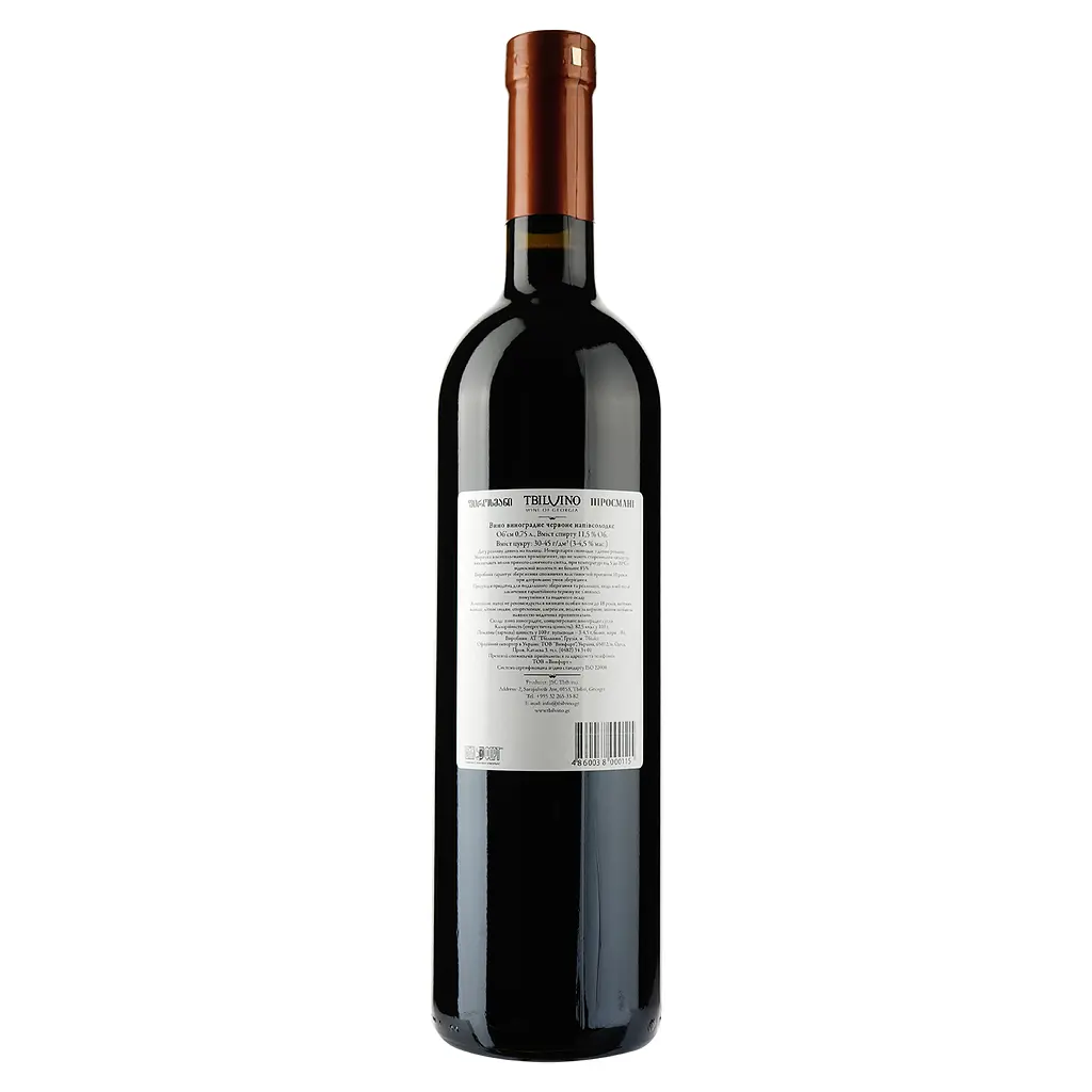 Вино Tbilvino Pirosmani, красное, полусладкое, 12,5%, 0,75 л - фото 2