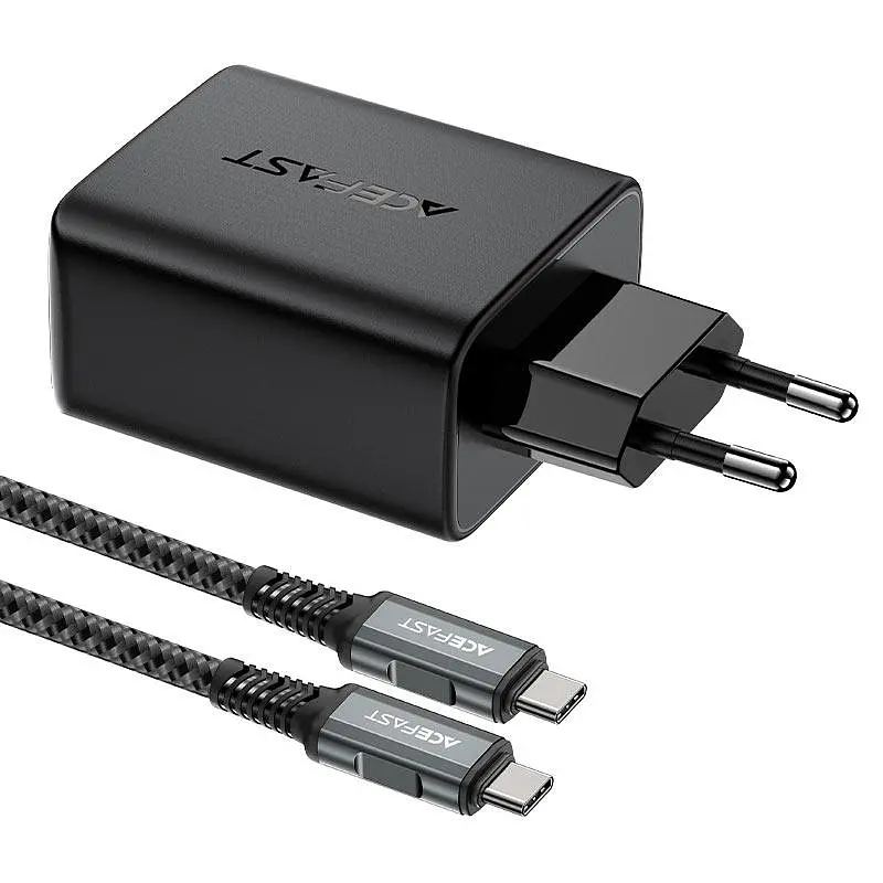 Мережевий зарядний пристрій з кабелем Acefast A17 65W GaN multi-function HUB 4K HDMI USB-A чорний - фото 3