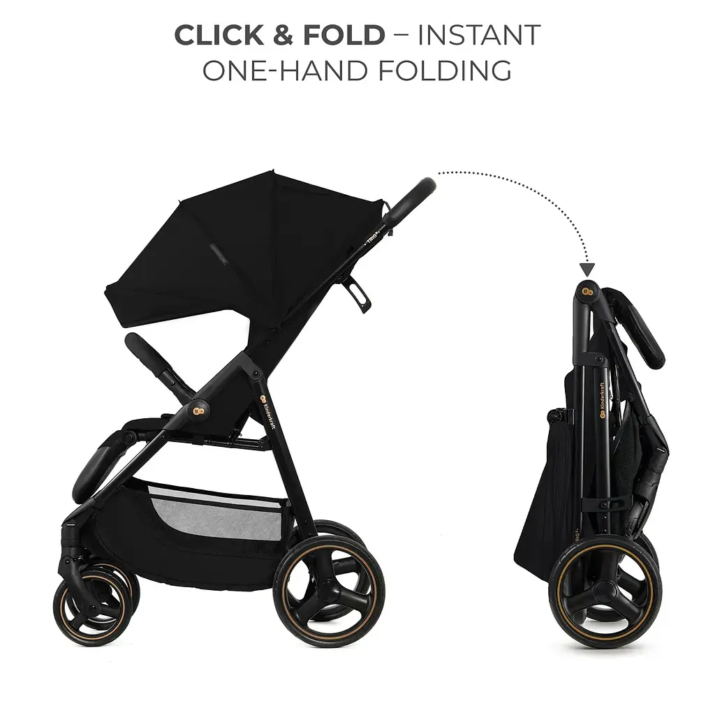Прогулянкова коляска Kinderkraft Trig 3 Onyx Black (KSTRIG03BLK0000) - фото 2
