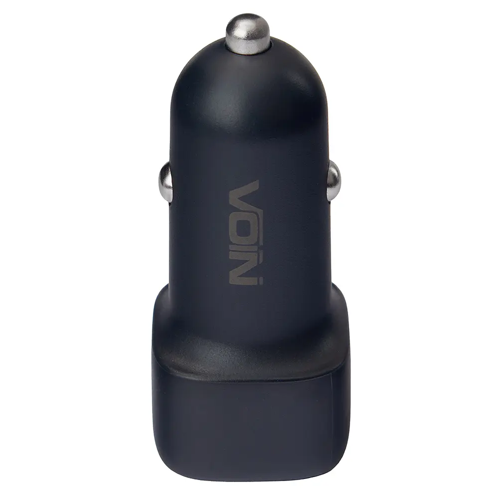 Автомобільний зарядний пристрій VOIN 38W, 1USB QC3.0 18W + 1PD 20W, 12/24V (C-36213) - фото 3