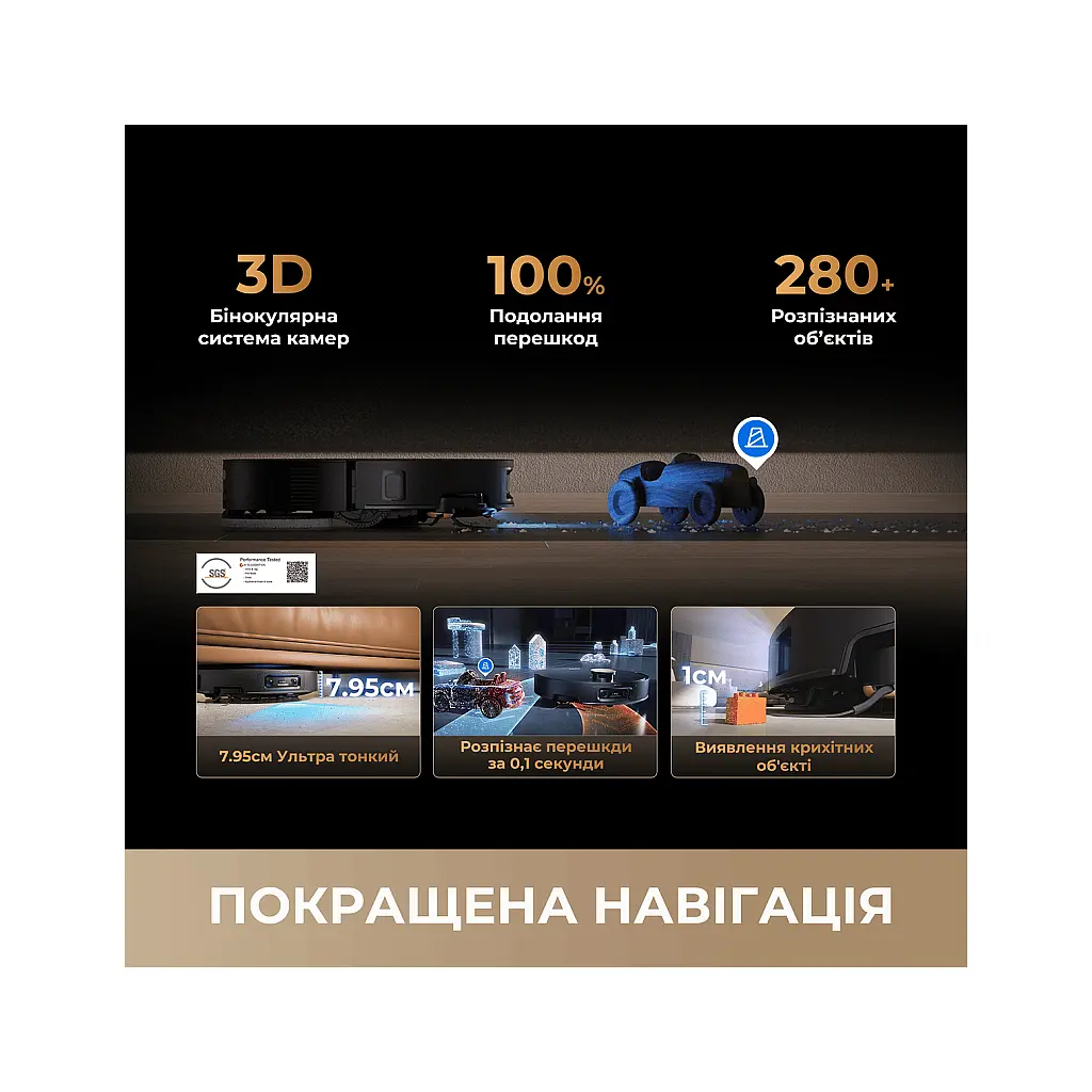 Пилосос Dreame Bot Matrix 10 Pro Black (RLM61HE-Bl) - фото 4