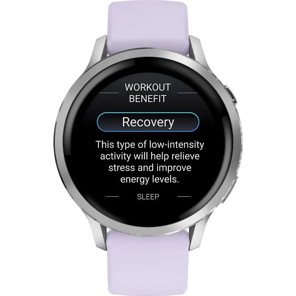 Смарт-часы Garmin Venu 4 41mm Silver with Periwinkle Silicone Band (010-03013-01) [146405] - фото 4