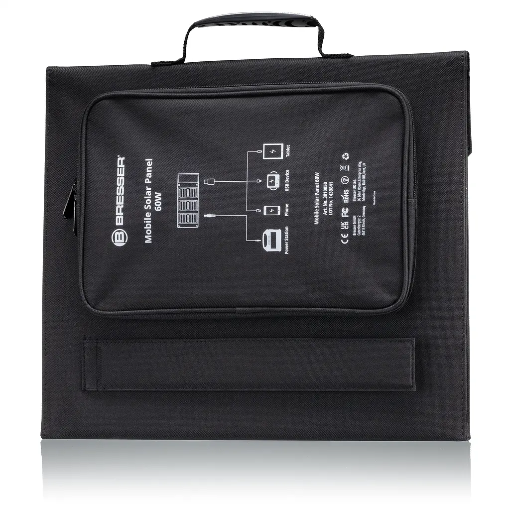 Портативний зарядний пристрій сонячна панель Bresser Mobile Solar Charger 60 Watt USB DC (3810050) - фото 3