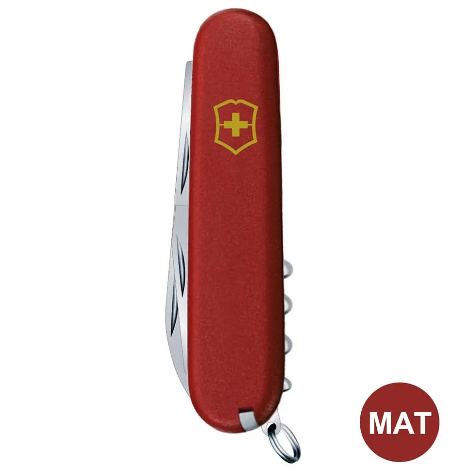 Ніж Victorinox Climber Mat 91мм 14функ черв мат жовт.лого - фото 4