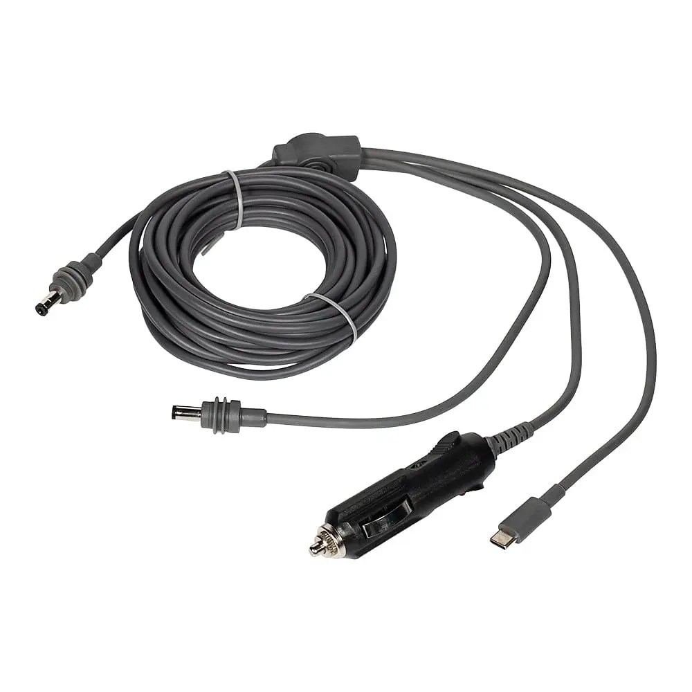 Кабель живлення 3 в 1 для Starlink Mini E-NET автомобільний прикурювач, DC Plug та USB Type-C Plug 5м (73-00657) - фото 2