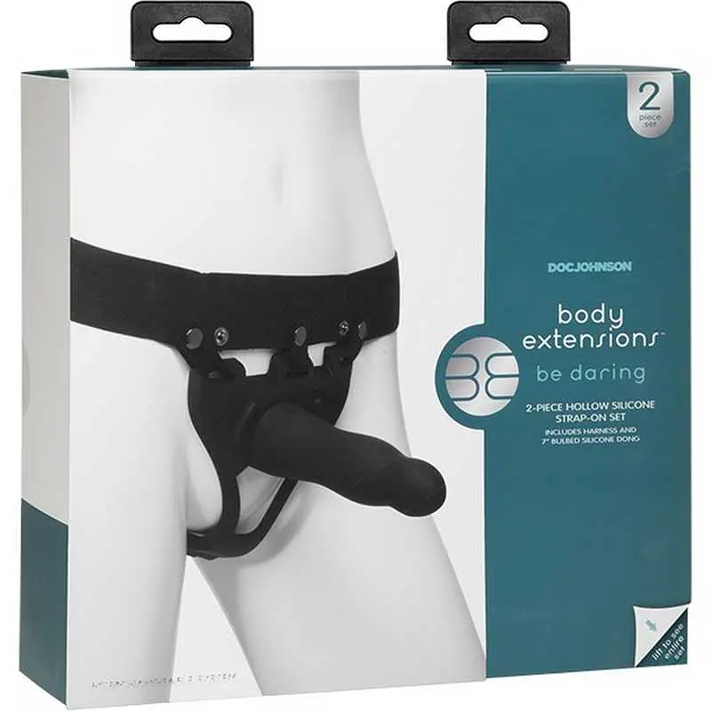 Страпон для чоловіків Doc Johnson Body Extensions BE Daring, 17,8 см - фото 5