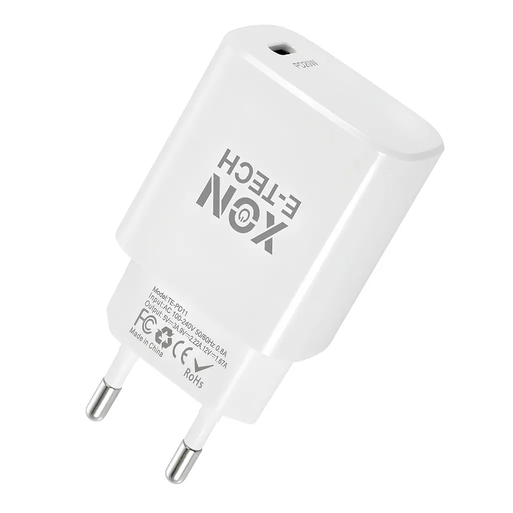 Зарядний пристрій XON PowerCharge 20W (PD20) USB Type-C (PCWB020020A0С1W 6167) Білий - фото 2