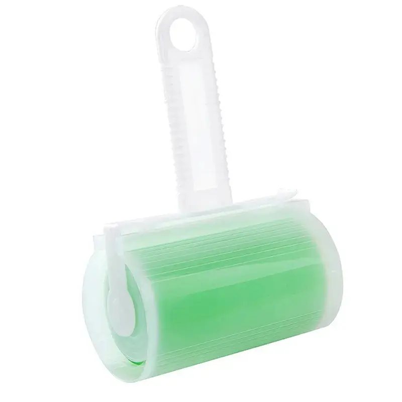 Багаторазовий липкий ролик для чищення одягу Semi з чохлом Green - фото 2