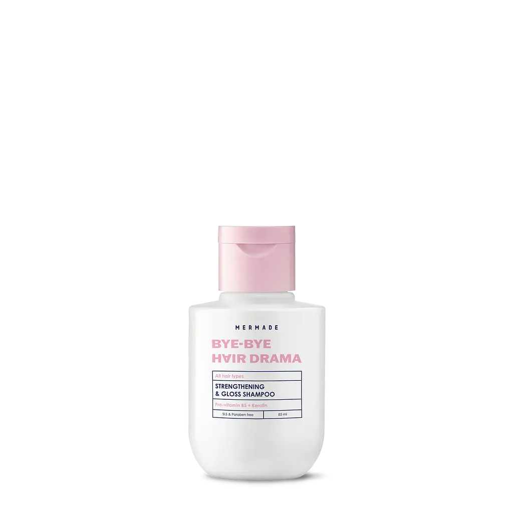 Подарочный набор Mermade Try Kit Hair Care: шампунь для укрепления и сияния волос Bye-bye Hair Drama 85 мл + кондиционер для укрепления и сияния волос Hello Silky Hair 85 мл + скраб-пилинг для кожи головы O... I Scrub It Again 10 + косметичка  - фото 9
