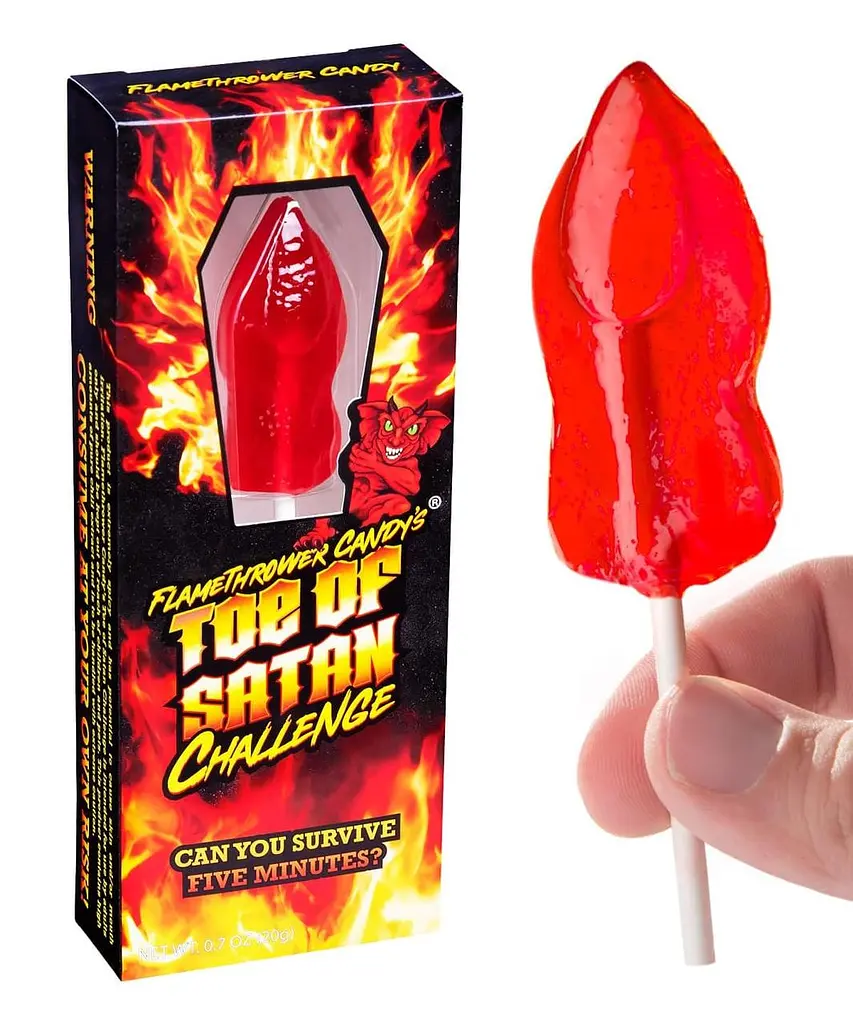 Гострий льодяник Worlds Hottest Lollipop The Toe of Satan, 1шт