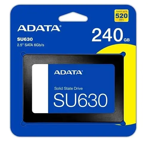 Твердотільний накопичувач SSD 240Gb, Ultimate SU630, SATA3, 2.5", 3D QLC, 520/450 МБ/с ADATA teh0019823 - фото 2