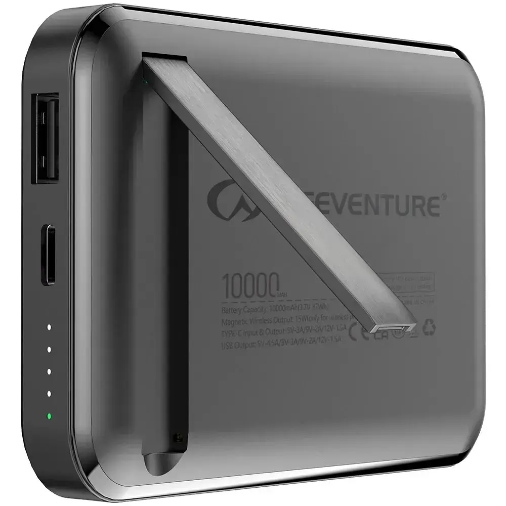 Повербанк Lifeventure Ultra-slim Powerbank 10000 mah Чорний - фото 2