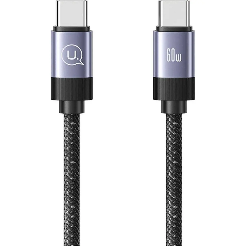 Кабель Usams US-SJ704 Rui Magnetic USB-C to USB-C 60W 1m Tarnish (SJ704USB01) [153983]