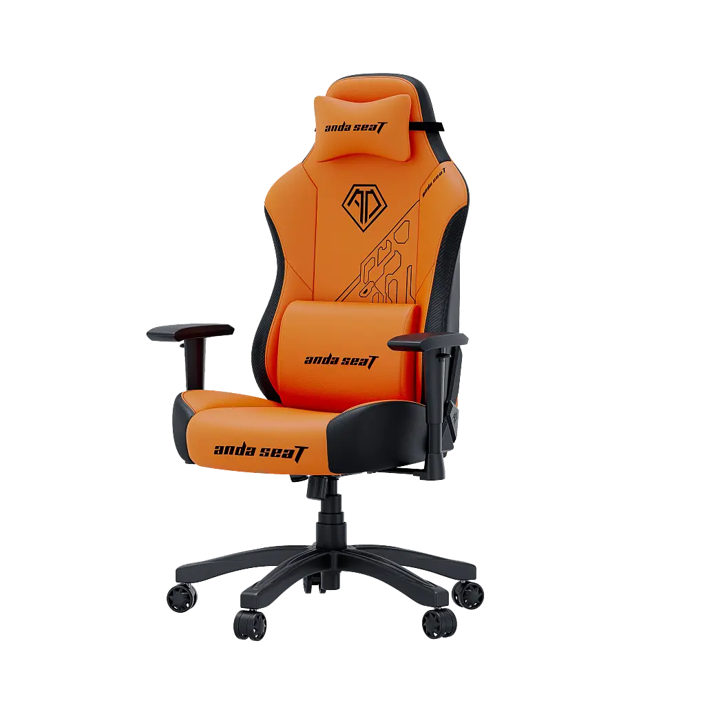 Ігрове крісло Anda Seat Phantom 3 Tiger edition Orange Size L (AD18Y-14-OB-PV/C) - фото 2