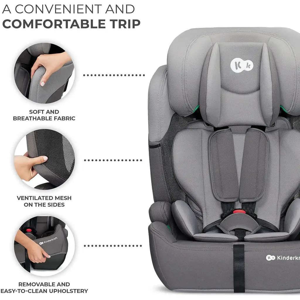 Автокрісло Kinderkraft Comfort Up i-Size Grey KCCOUP02GRY0000 (00-00305217) - фото 10