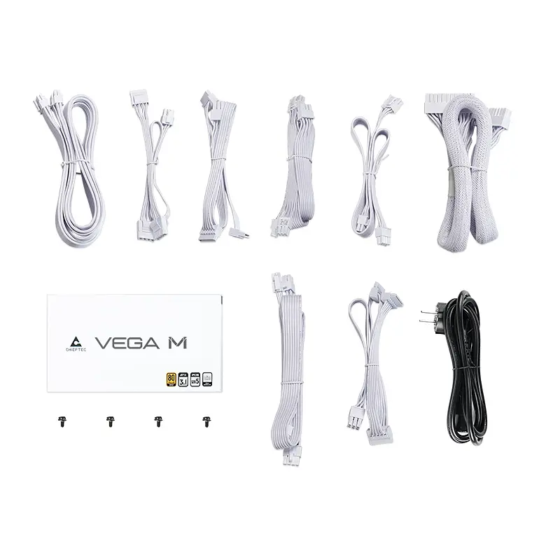 Chieftec Блок живлення Vega M White (1000W), >90%, 80+ Gold - фото 6