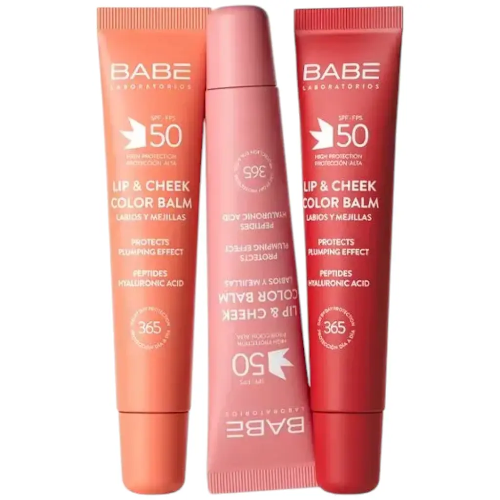 Бальзам-тинт для губ и щек Babe Laboratorios Pink SPF 50 20 мл - фото 2