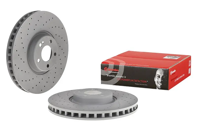 Диск гальмівний вентильований Mercedes E-class, Glc, Cls, C-class, Eqc 13-25р Brembo (09.D524.13) - фото 3