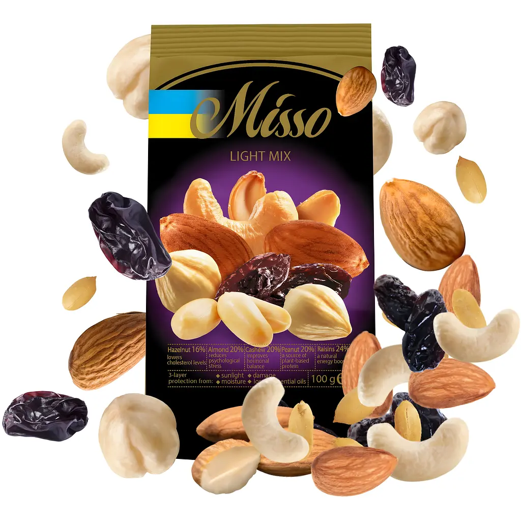 Горіхово-фруктове асорті Misso Light Mix 100 г - фото 2