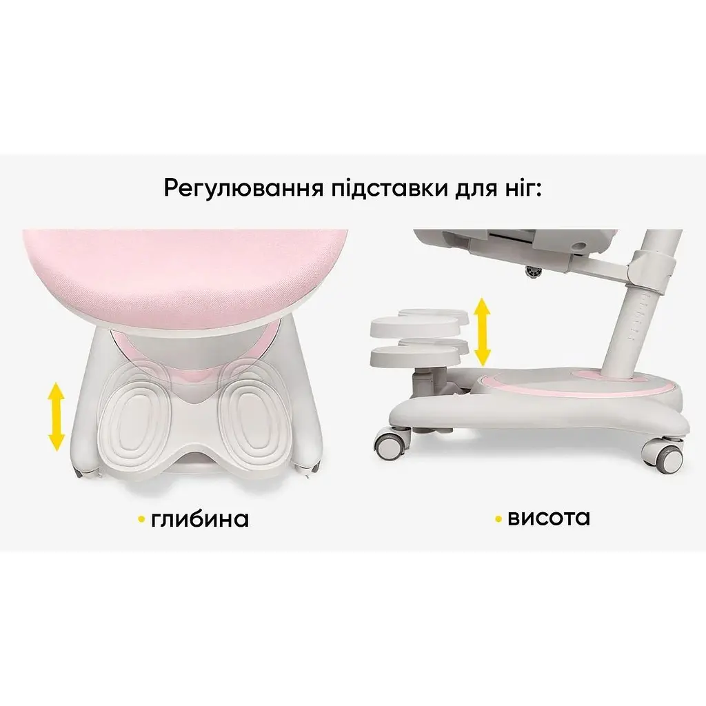Детское кресло Mealux Ortoback Base Pink (Y-508 KP Base) - фото 6
