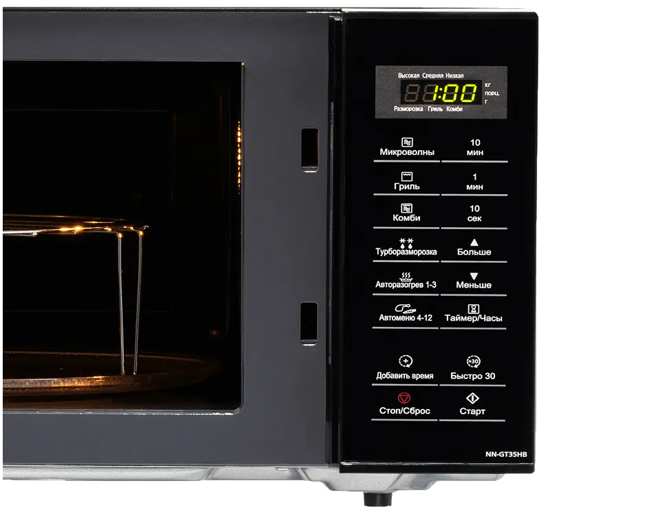 Мікрохвильова піч Panasonic NN-GT35HBZPE - фото 6