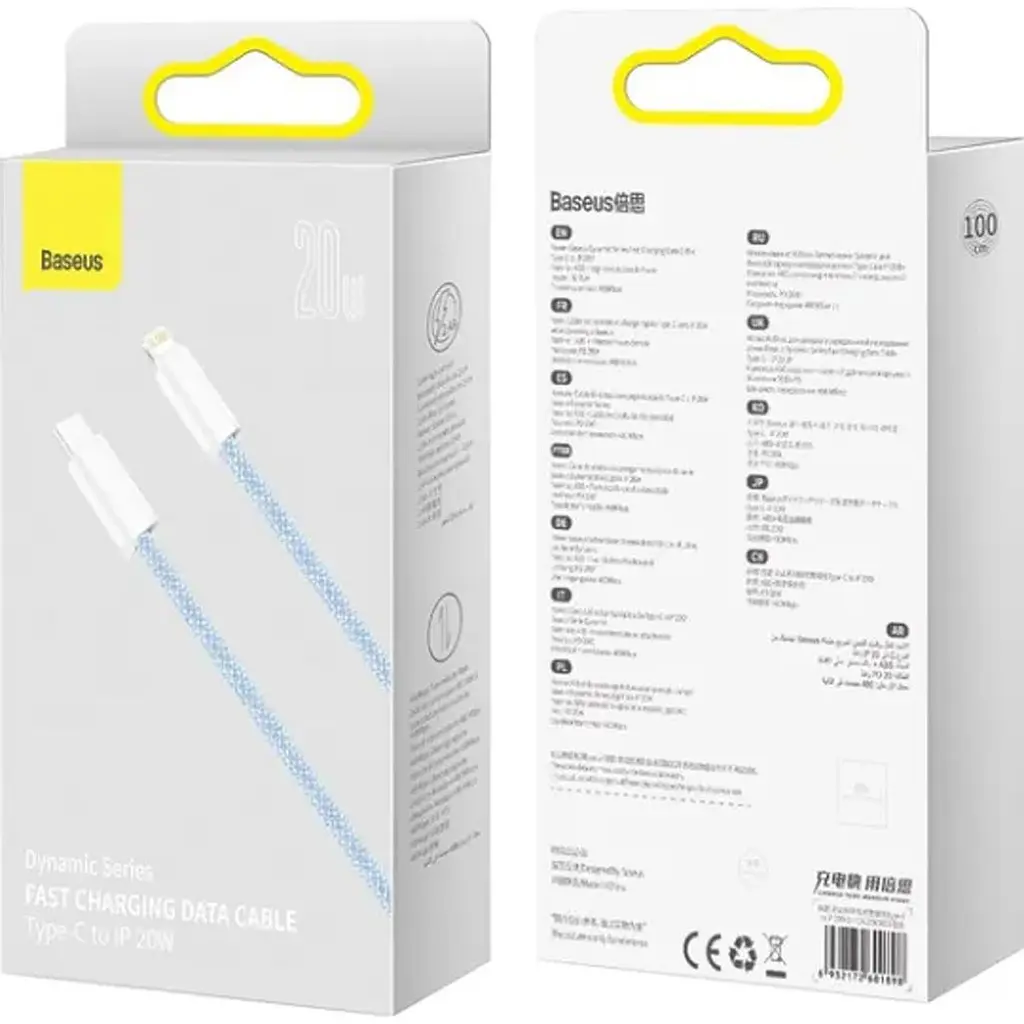 Кабель Baseus Dynamic Series USB-C to Lightning 1m Blue (CALD000003) [169524] - фото 7