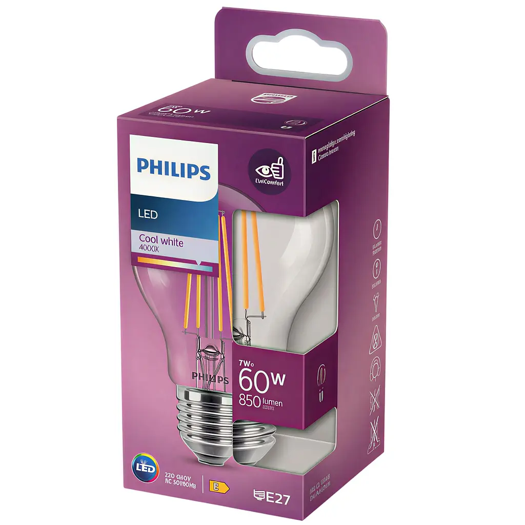 Лампа Philips LED classic 60W A60 E27 CW CL ND RFSRT4 (929001815015) - фото 3