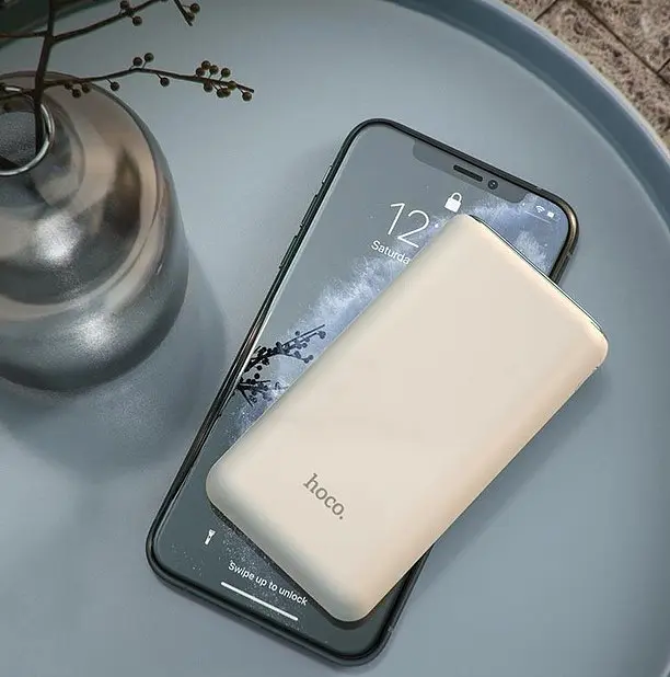 Внешняя батарея Hoco Q1A Kraft Fully Compatible 20000 mAh PD3.0 QC3.0 77Wh белая - фото 4