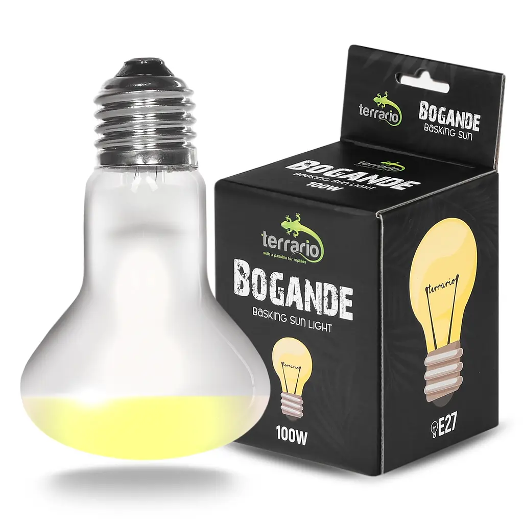 Лампа точкового нагріву Terrario Bogande Basking Sun Light 100w з UVA-променями для рептилій і тераріумів - фото 3